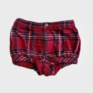 Carter’s - Red Plaid Baby Shorts Size 18mo. Excellent Condition!